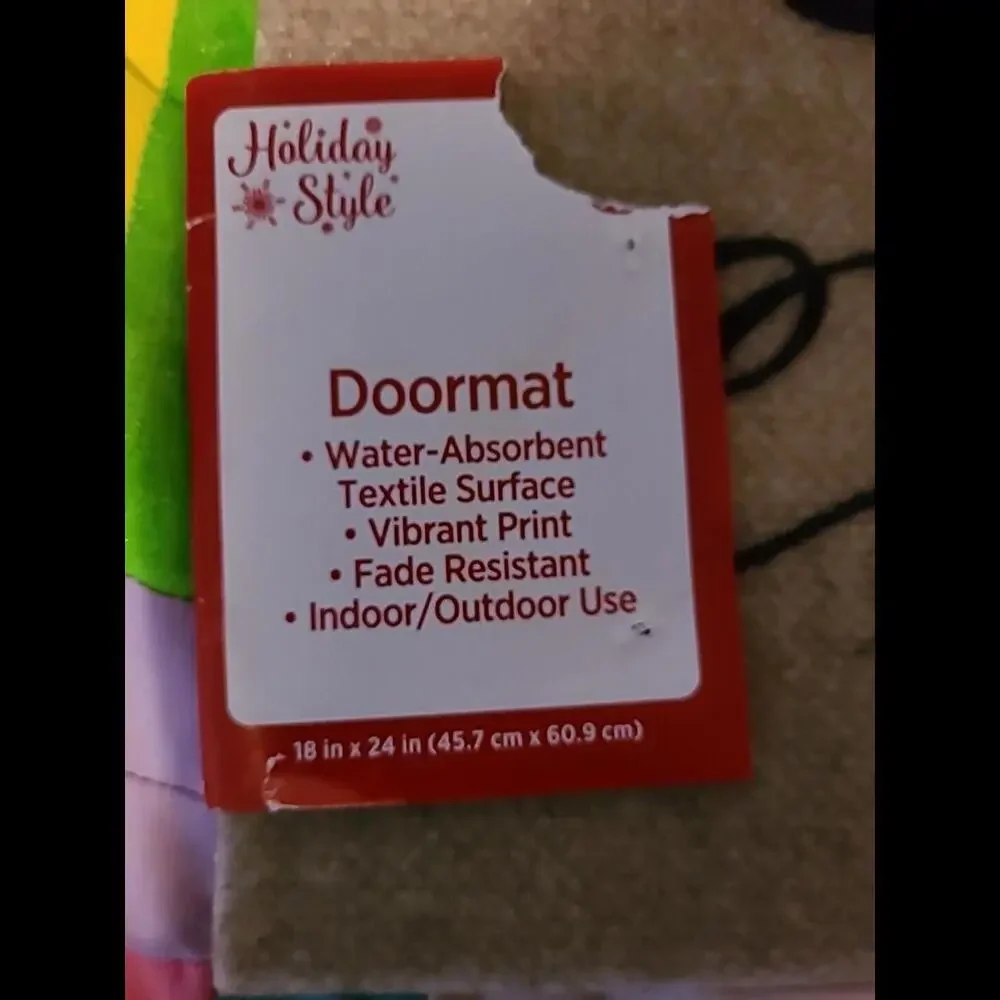Home For The Holidays Doormat With Truck